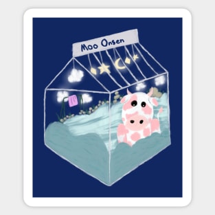 Moo Onsen Sticker